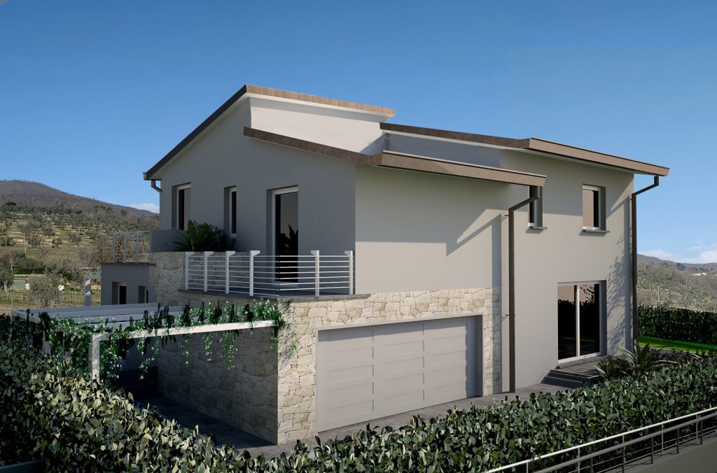 Render della villa unifamiliare in vendita a Montale